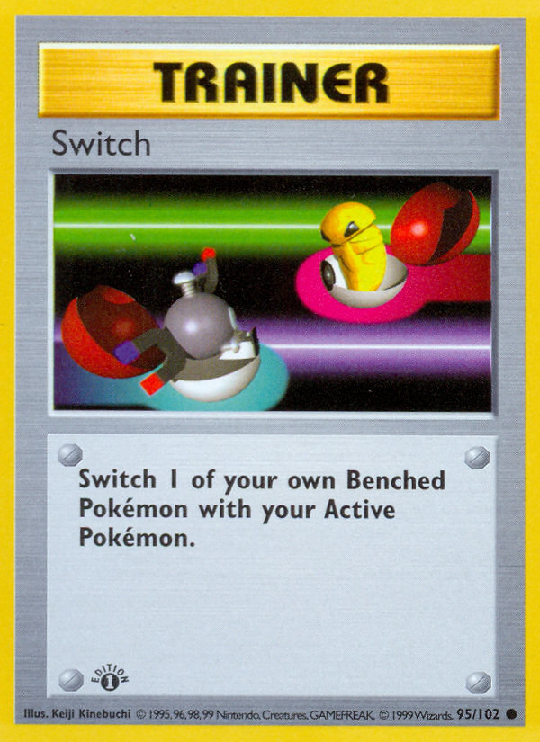 Switch (95/102) (Shadowless) [Base Set 1st Edition] | Good Games North