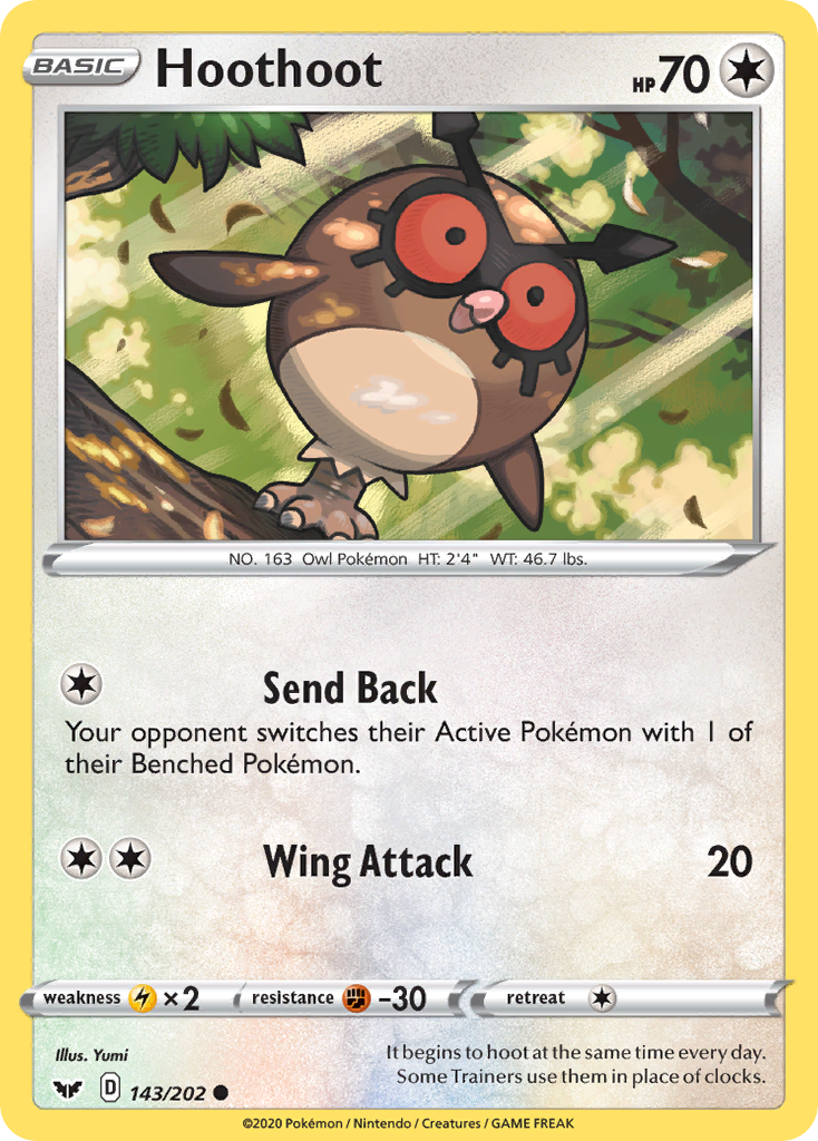 Hoothoot (143/202) [Sword & Shield: Base Set] | Good Games North