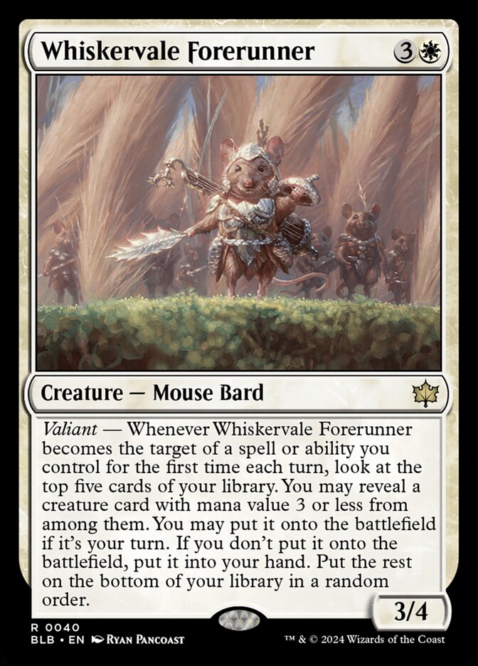 Whiskervale Forerunner (Bloomburrow)  - Foil | Good Games North
