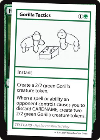 Gorilla Tactics (2021 Edition) [Mystery Booster Playtest Cards] | Good Games North