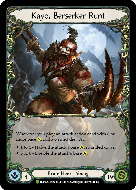 Kayo, Berserker Runt [HER025] (Promo)  Cold Foil | Good Games North