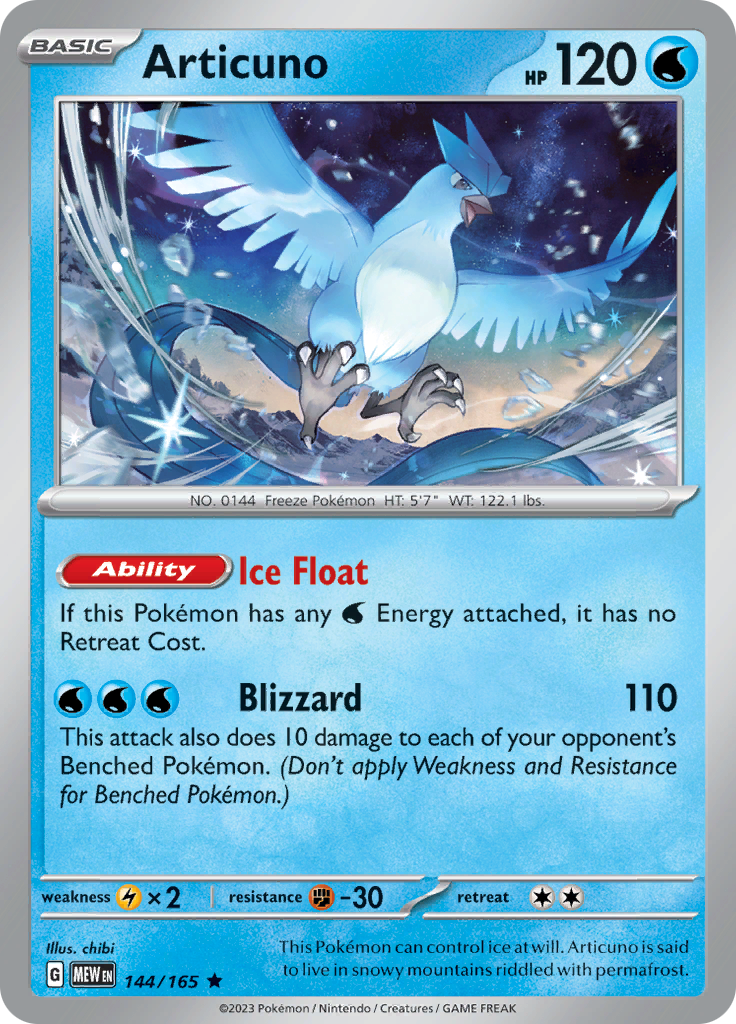 Articuno (144/165) [Scarlet & Violet 151] | Good Games North