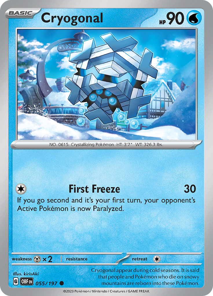 Cryogonal (055/197) [Scarlet & Violet: Obsidian Flames] | Good Games North