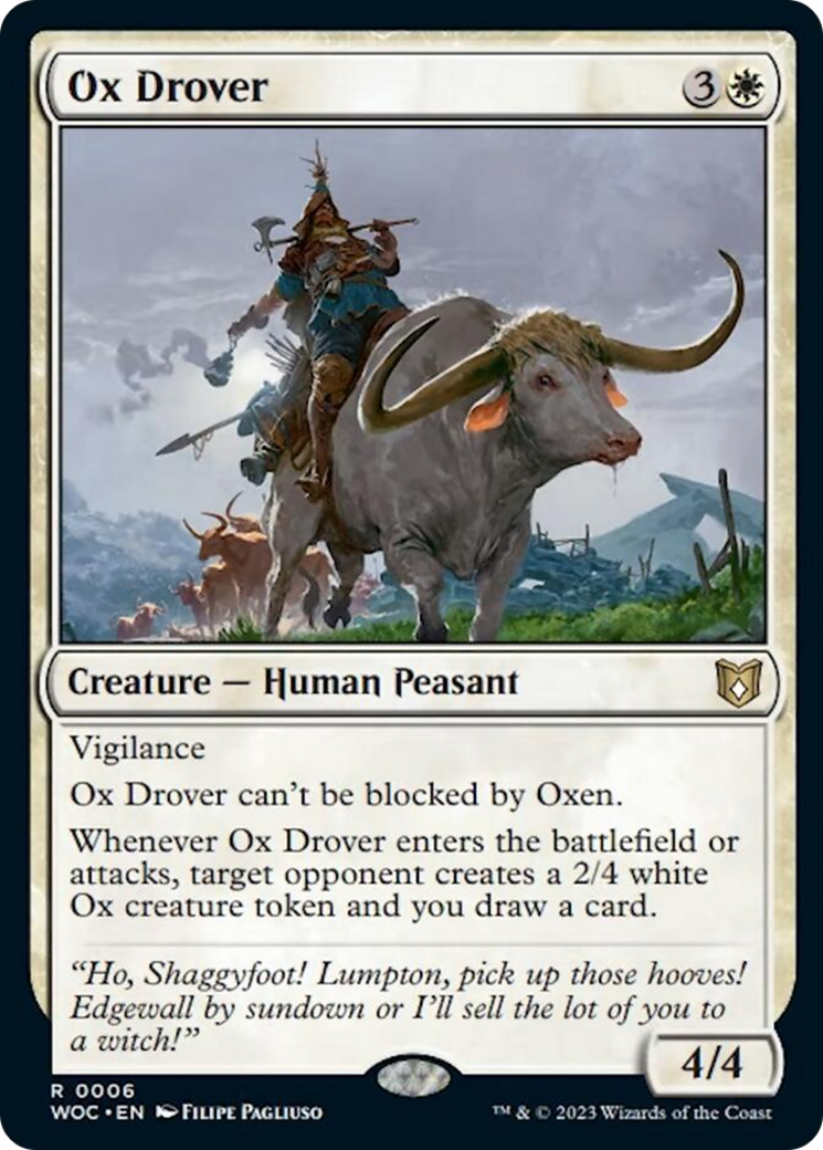 Ox Drover [Wilds of Eldraine Commander] | Good Games North