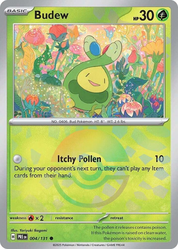 Budew (004/131) (Poke Ball Pattern) [Scarlet & Violet: Prismatic Evolutions] | Good Games North