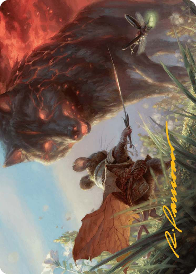 Repel Calamity Art Card (Gold-Stamped Signature) [Bloomburrow Art Series] | Good Games North