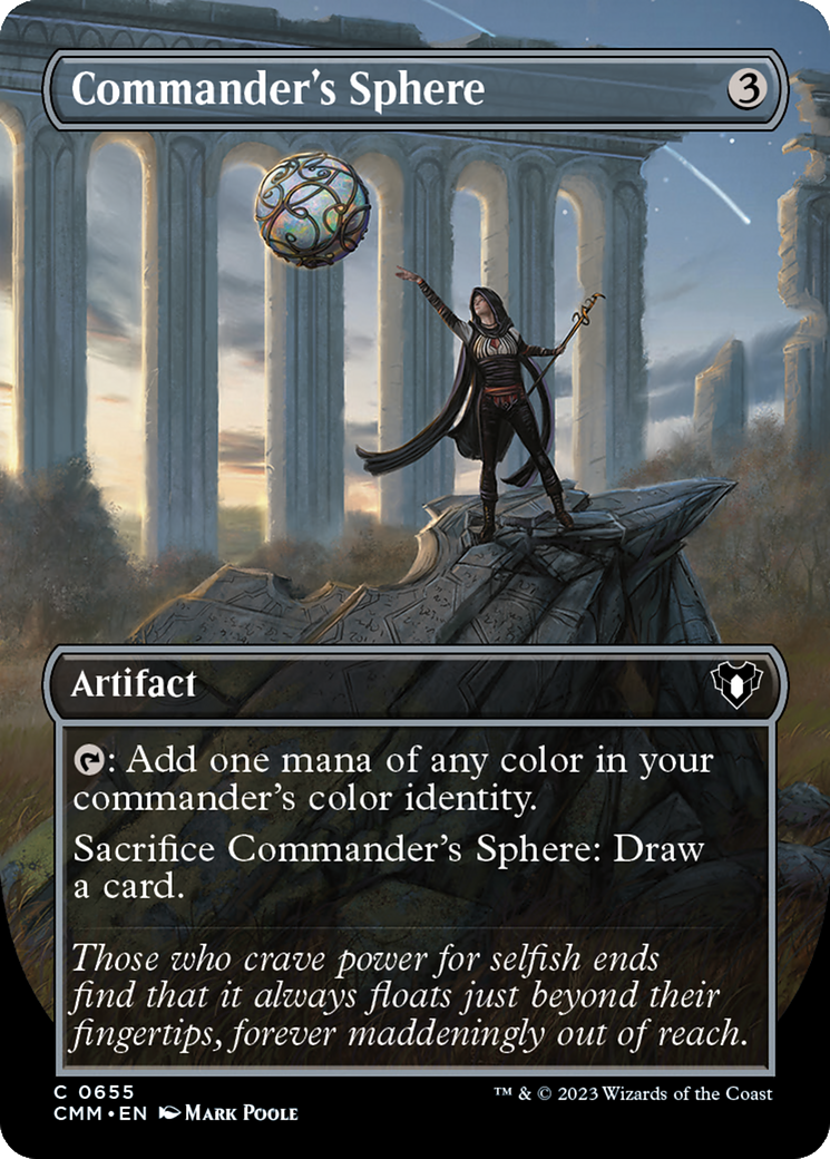 Commander's Sphere (Borderless Alternate Art) [Commander Masters] | Good Games North