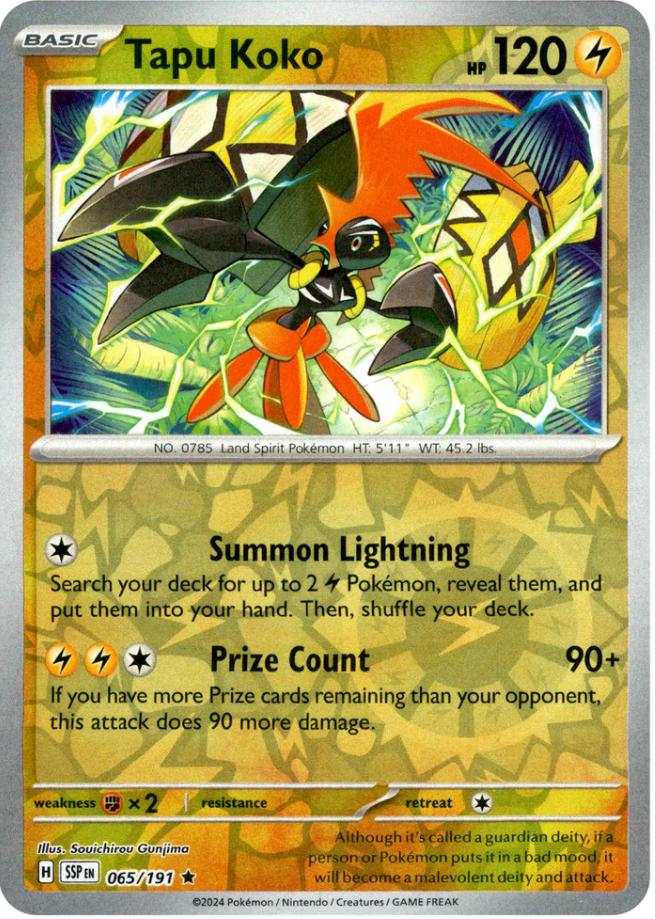 Tapu Koko (065/191) [Scarlet & Violet: Surging Sparks] | Good Games North