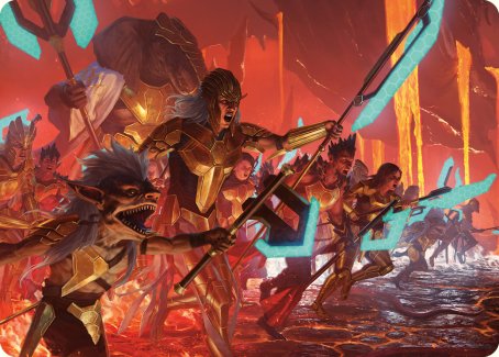 Roar of Resistance Art Card [Phyrexia: All Will Be One Art Series] | Good Games North