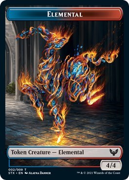 Elemental // Pest Double-Sided Token [Strixhaven: School of Mages Tokens] | Good Games North