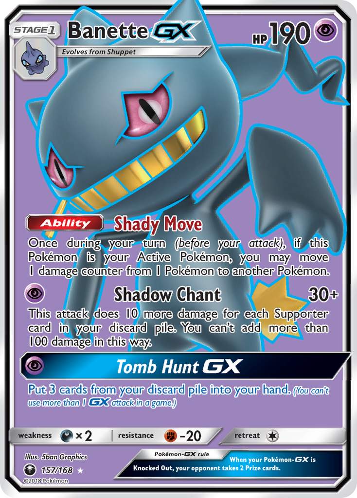 Banette GX (157/168) [Sun & Moon: Celestial Storm] | Good Games North