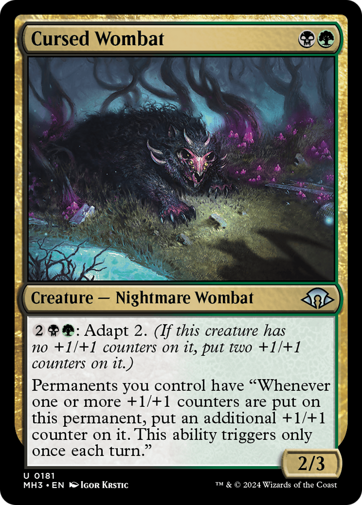 Cursed Wombat [Modern Horizons 3] | Good Games North