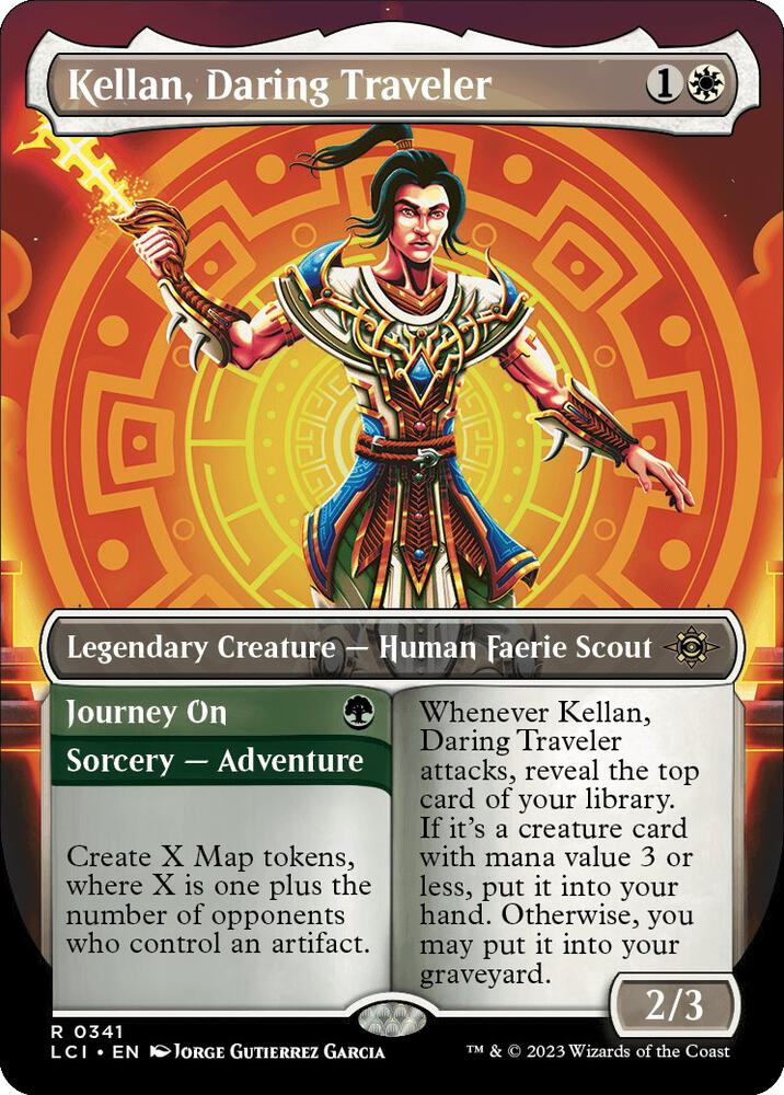 Kellan Daring Traveler Borderless (The Lost Caverns of Ixalan)  - Foil | Good Games North