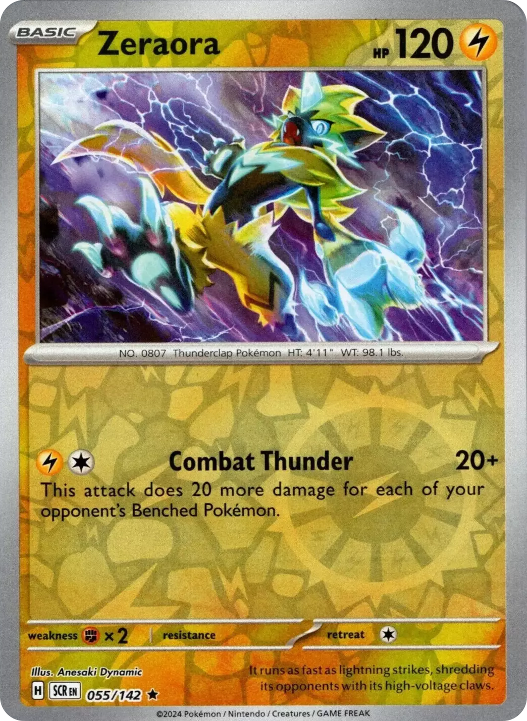 Zeraora (055/142) [Scarlet & Violet: Stellar Crown] | Good Games North
