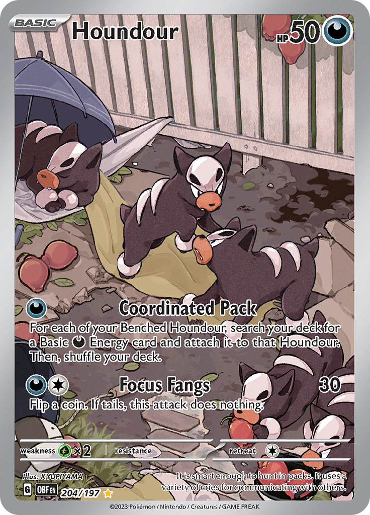 Houndour (204/197) [Scarlet & Violet: Obsidian Flames] | Good Games North