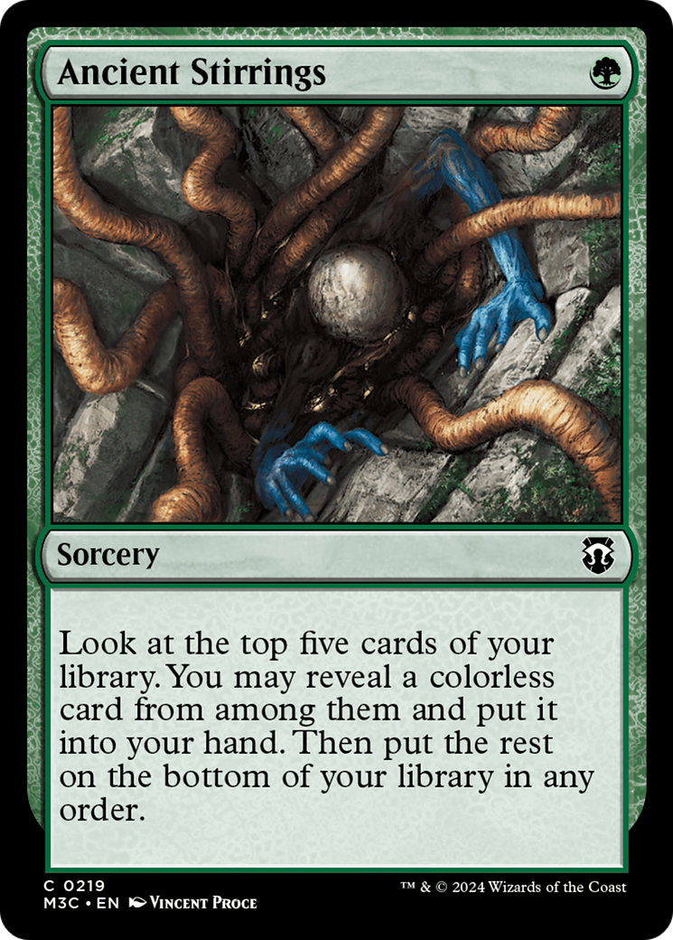 Ancient Stirrings (Ripple Foil) [Modern Horizons 3 Commander] | Good Games North