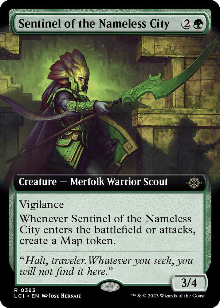 Sentinel of the Nameless City Extended Art (The Lost Caverns of Ixalan)  - Foil | Good Games North