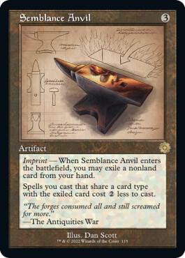 Semblance Anvil Schematic (The Brothers' War: Retro Frame Artifacts)  | Good Games North