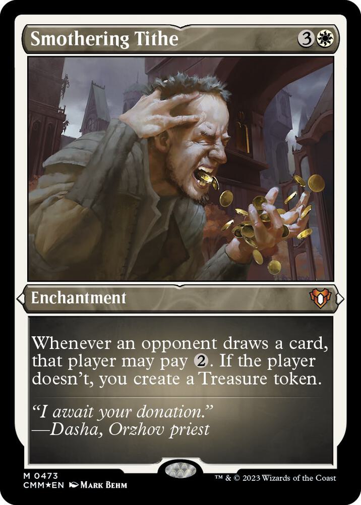 Smothering Tithe 473/451 (Commander Masters)  - Etched Foil | Good Games North
