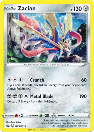 Zacian (SWSH033) [Sword & Shield: Black Star Promos] | Good Games North