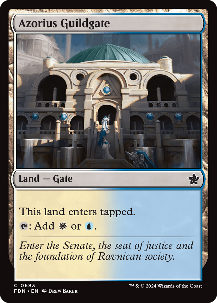 Azorius Guildgate [Foundations] | Good Games North