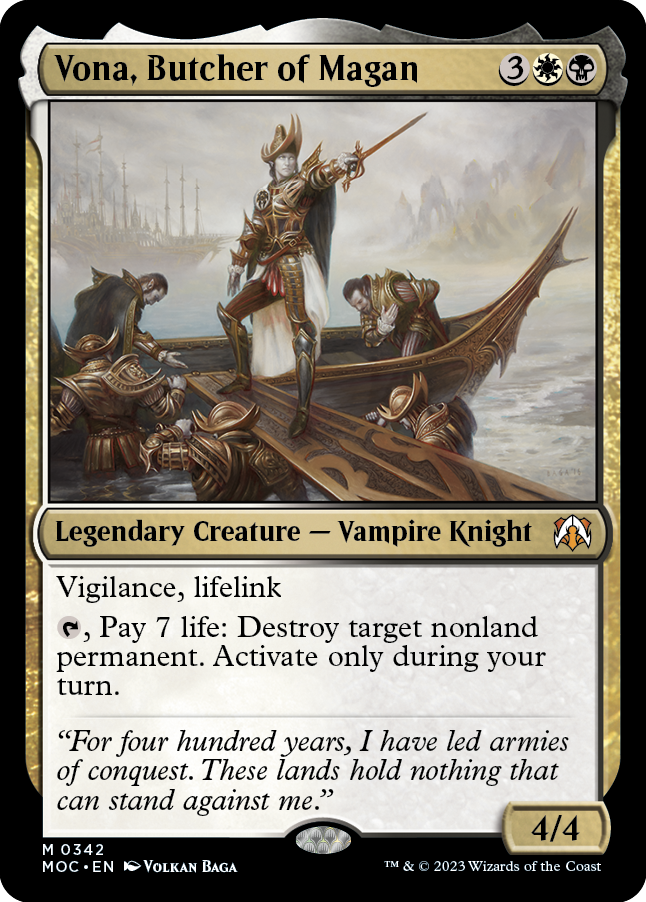 Vona, Butcher of Magan [March of the Machine Commander] | Good Games North