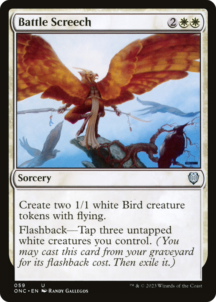 Battle Screech [Phyrexia: All Will Be One Commander] | Good Games North