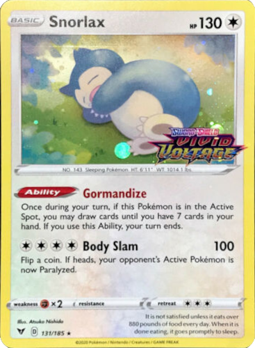 Snorlax (131/185) [Sword & Shield: Black Star Promos] | Good Games North