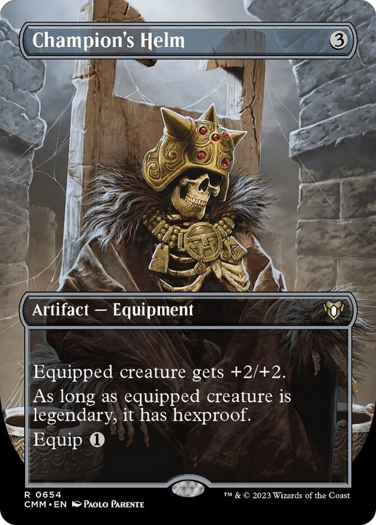 Champion's Helm (Borderless Alternate Art) [Commander Masters] | Good Games North