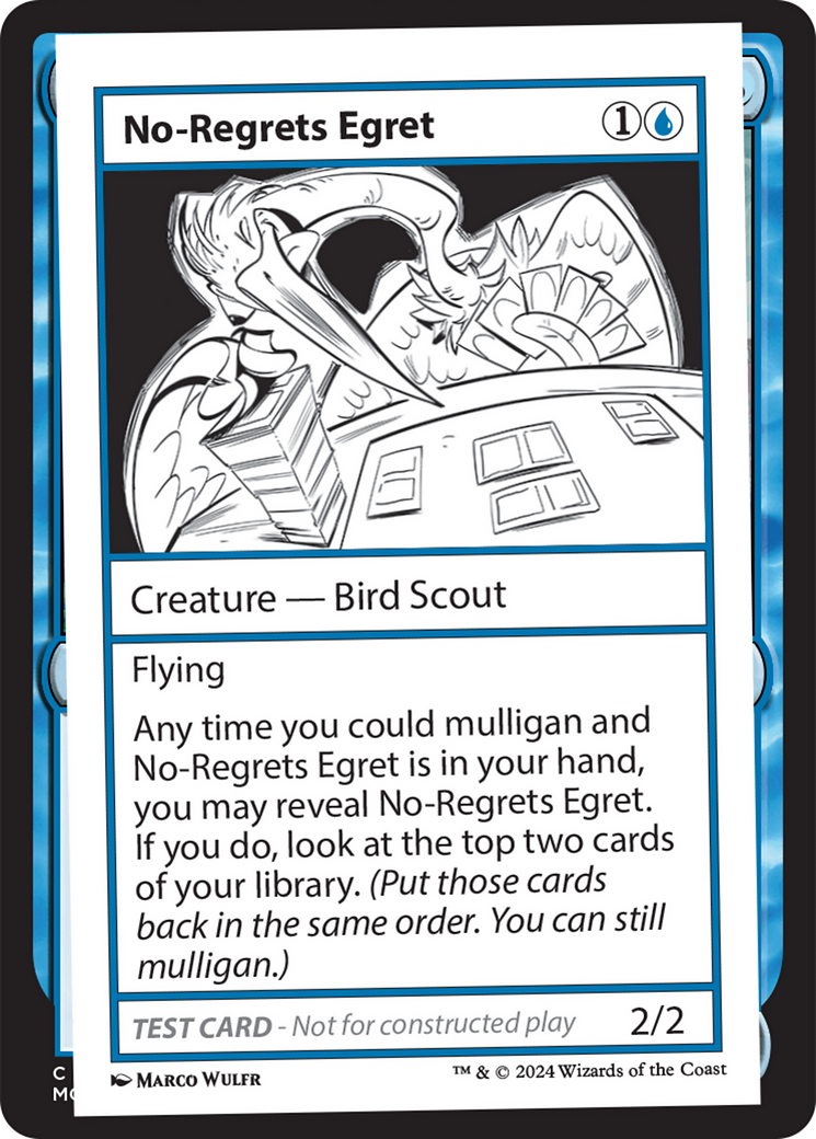 No-Regrets Egret [Mystery Booster 2 Playtest Cards] | Good Games North