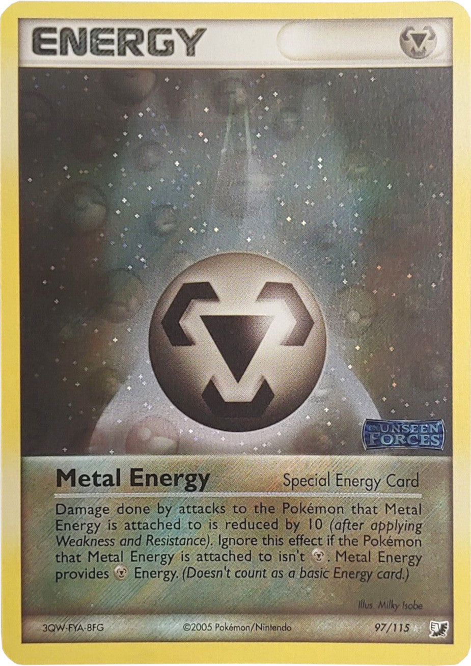 Metal Energy (97/115) (Stamped) [EX: Unseen Forces] | Good Games North