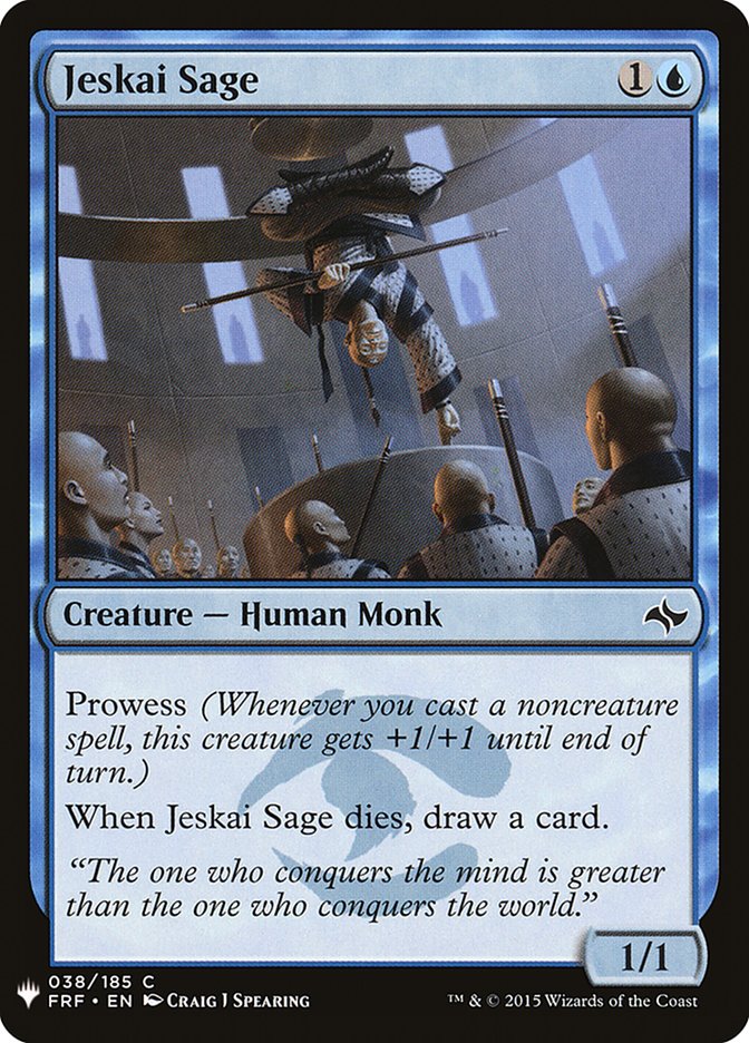 Jeskai Sage [Mystery Booster] | Good Games North