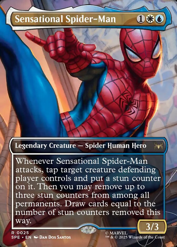 Sensational Spider-Man 25/20 (Marvel's Spider-Man: Eternal-Legal)  - Borderless Foil | Good Games North