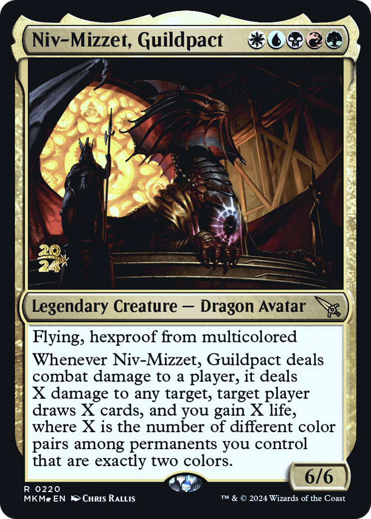 Niv-Mizzet, Guildpact [Murders at Karlov Manor Prerelease Promos] | Good Games North