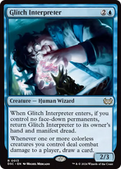 Glitch Interpreter (Extended Art) [Duskmourn: House of Horror Commander] | Good Games North