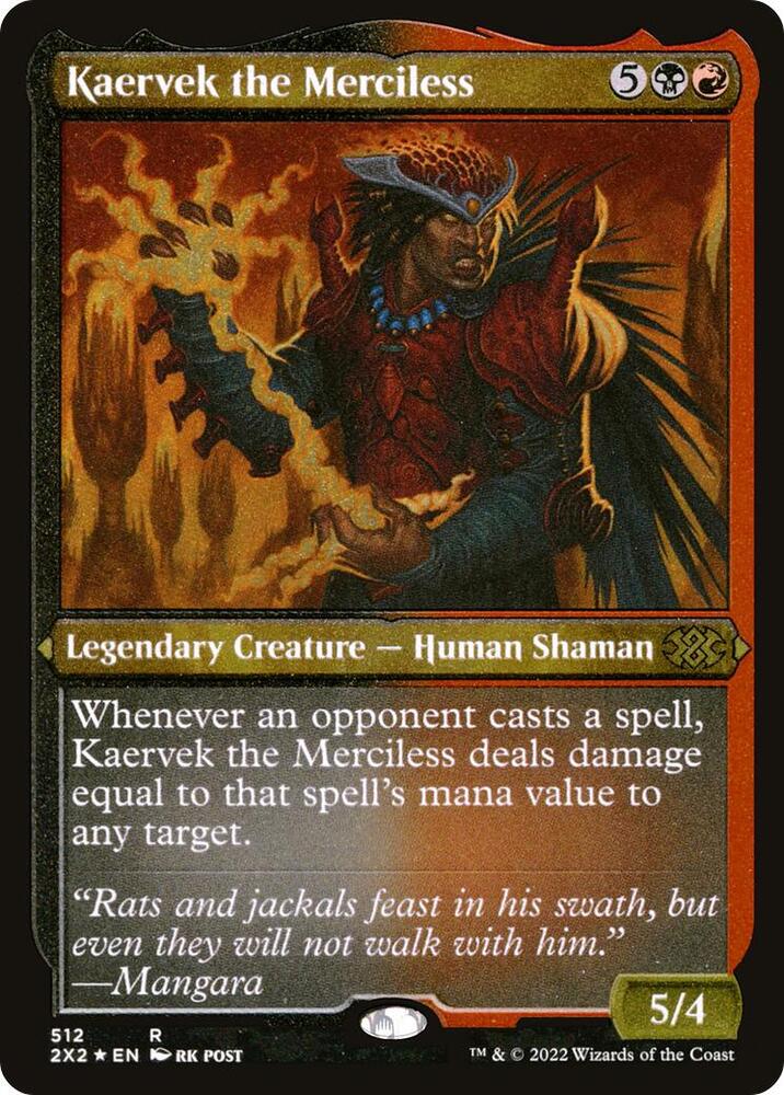 Kaervek the Merciless Foil Etched (Double Masters 2022)  - undefined | Good Games North