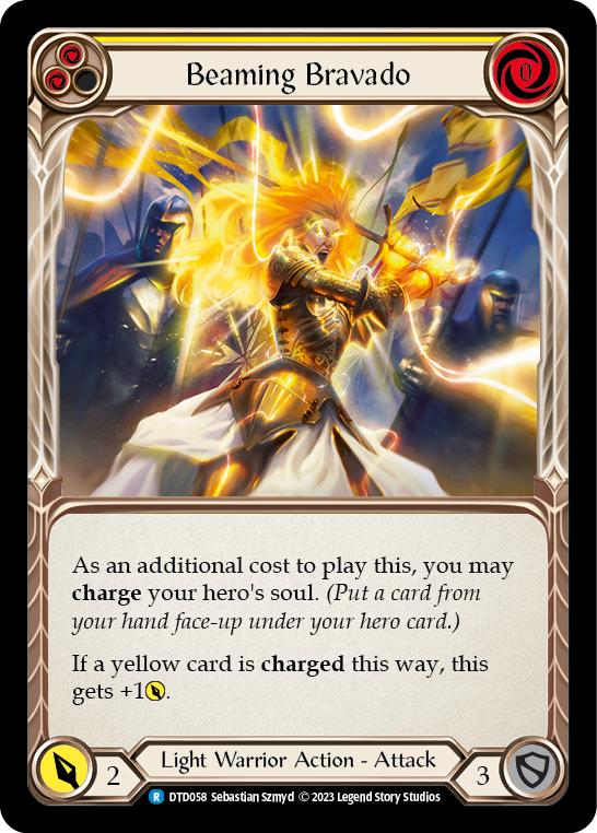 Beaming Bravado (Yellow) [DTD058] (Dusk Till Dawn)  Rainbow Foil | Good Games North