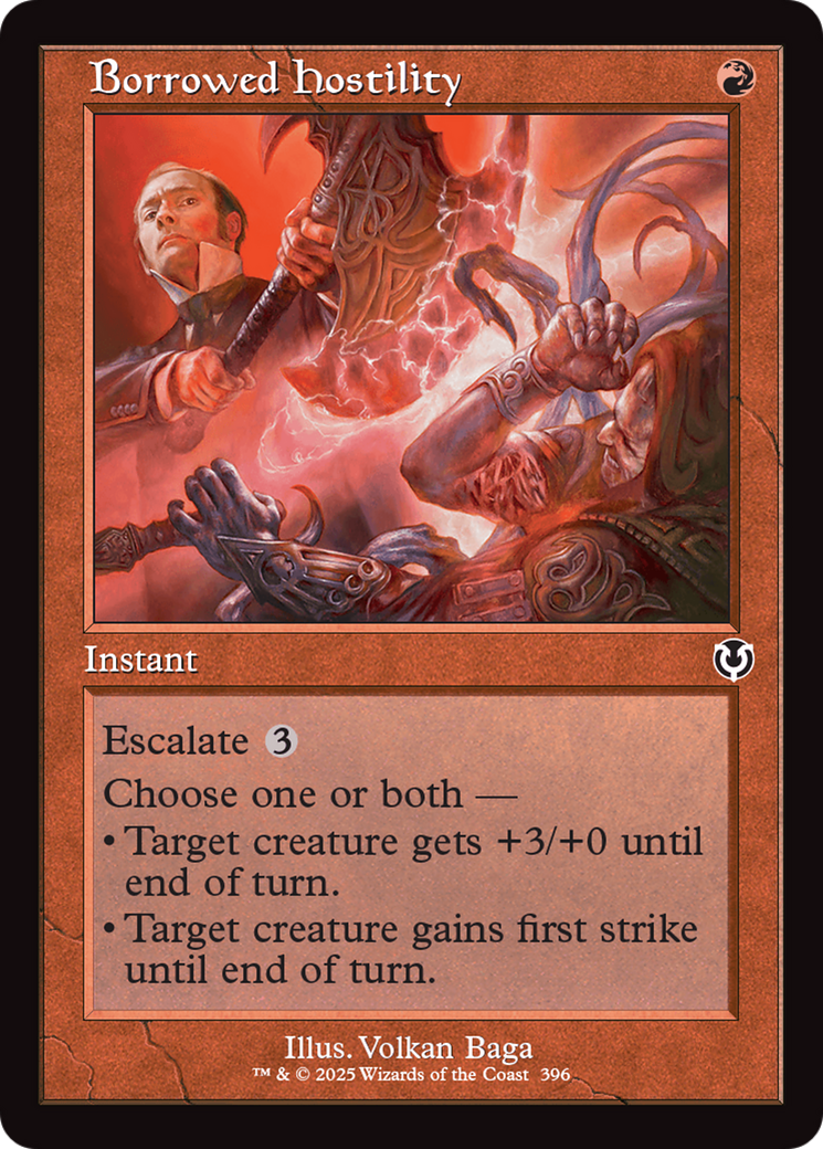 Borrowed Hostility (Retro Frame) [Innistrad Remastered] | Good Games North