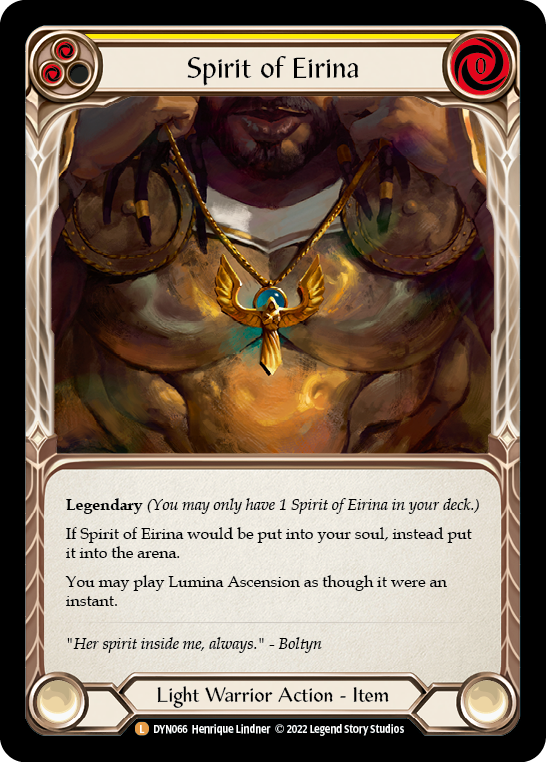 Spirit of Eirina [DYN066] (Dynasty)  Cold Foil | Good Games North