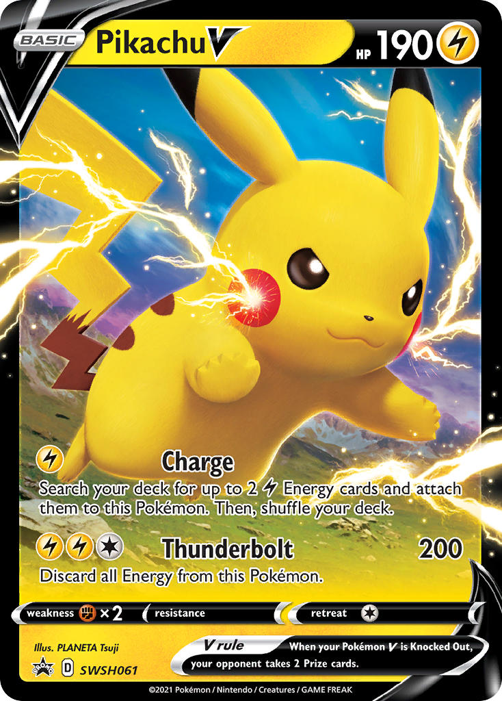 Pikachu V (SWSH061) (Jumbo Card) [Sword & Shield: Black Star Promos] | Good Games North