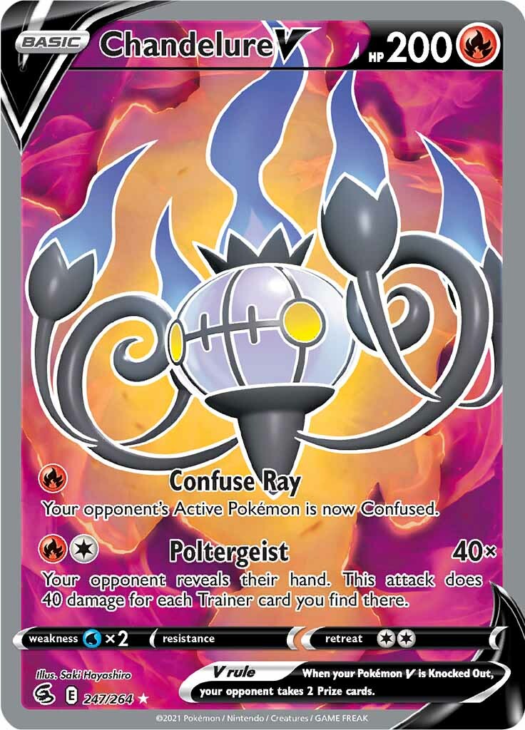 Chandelure V (247/264) [Sword & Shield: Fusion Strike] | Good Games North
