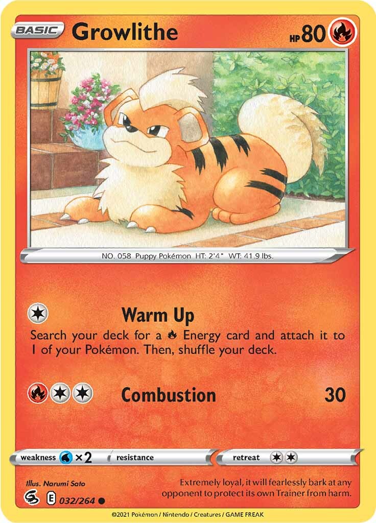 Growlithe (032/264) [Sword & Shield: Fusion Strike] | Good Games North