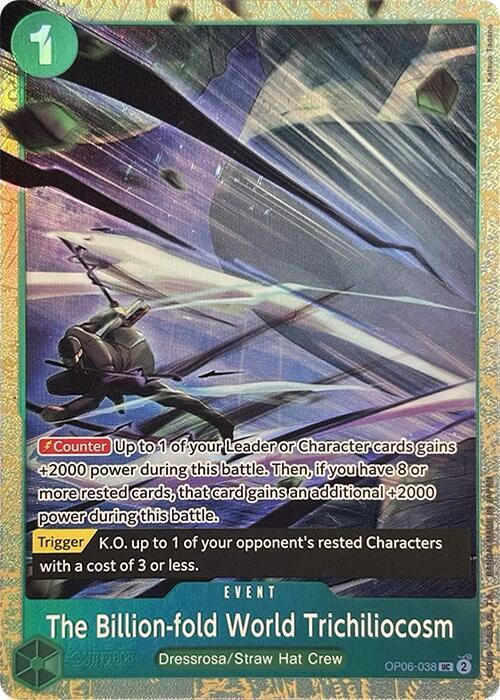 The Billion-fold World Trichiliocosm (PCC Vol.2) OP06-038 (One Piece Promotion Cards)  - Alternate Art Foil | Good Games North