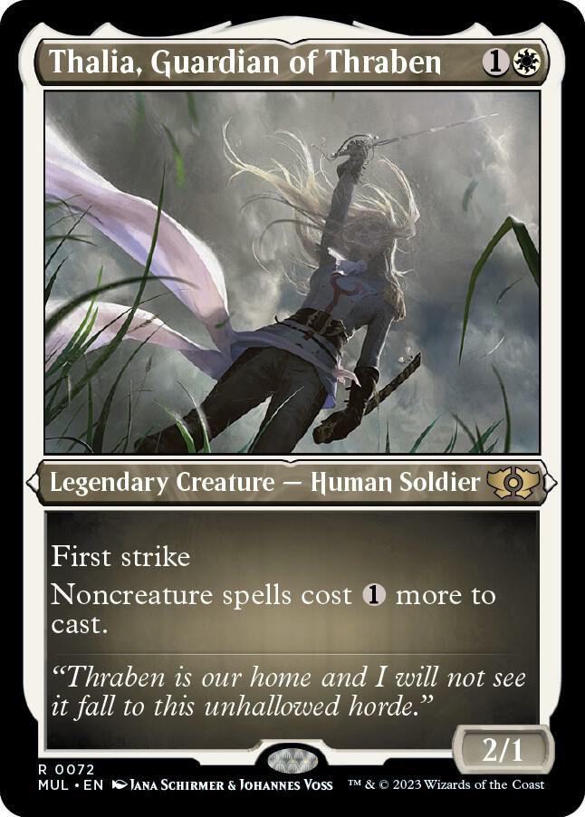 Thalia Guardian of Thraben Foil Etched (March of the Machine: Multiverse Legends)  - Foil | Good Games North