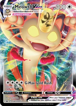 Meowth VMAX (SWSH005) (Jumbo Card) [Sword & Shield: Black Star Promos] | Good Games North