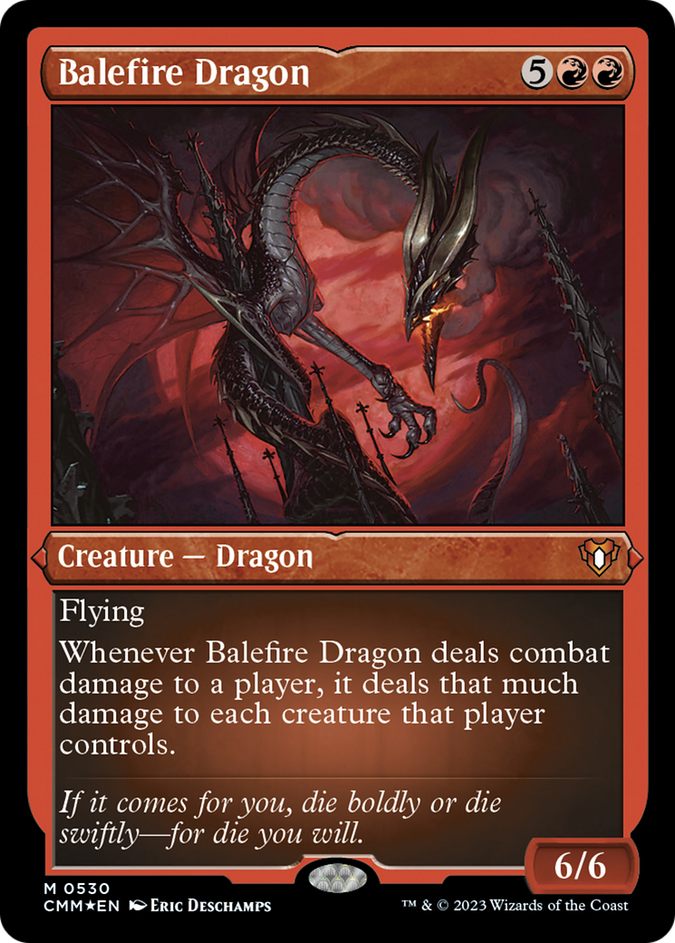 Balefire Dragon (Foil Etched) [Commander Masters] | Good Games North