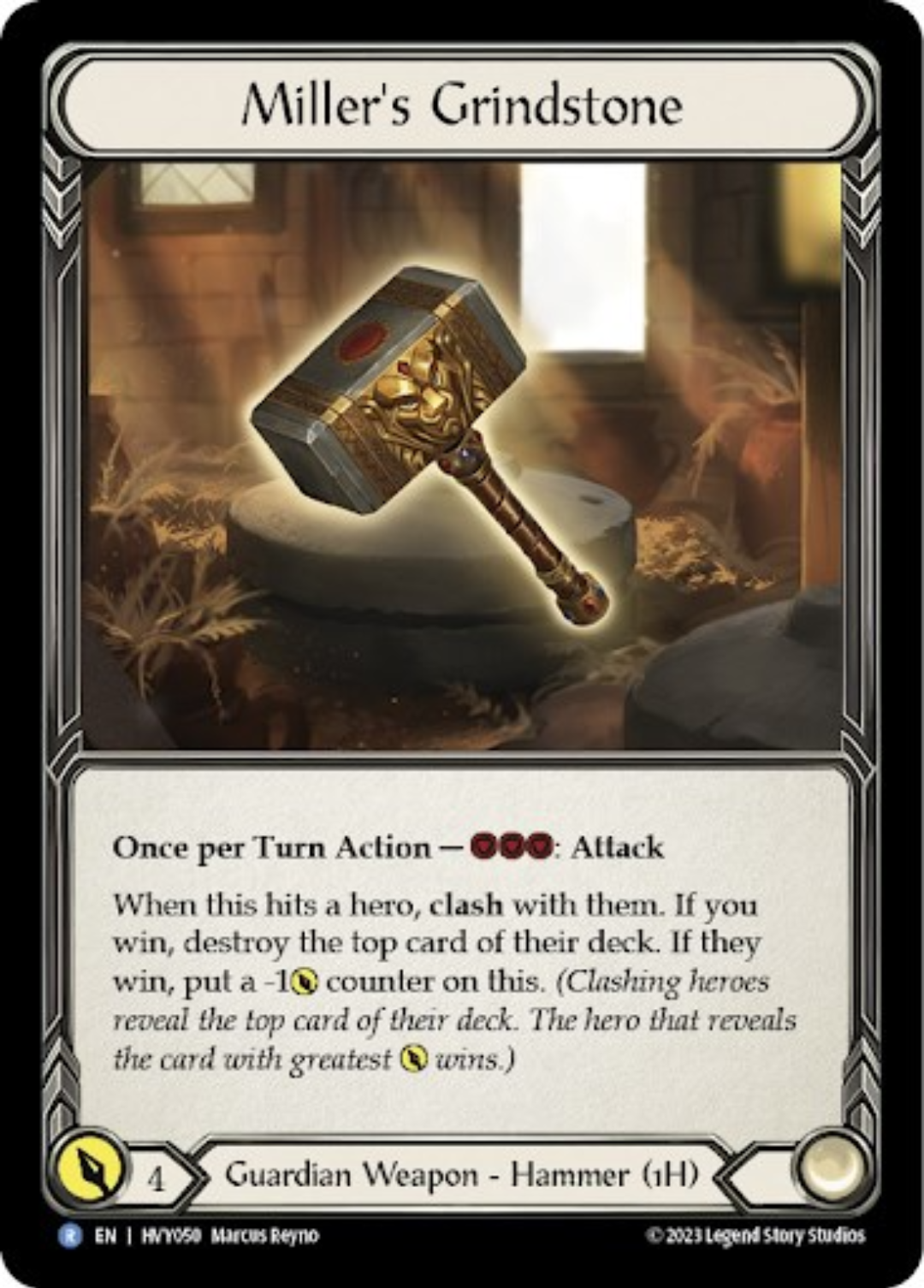Miller's Grindstone [HVY050] (Heavy Hitters)  Cold Foil | Good Games North