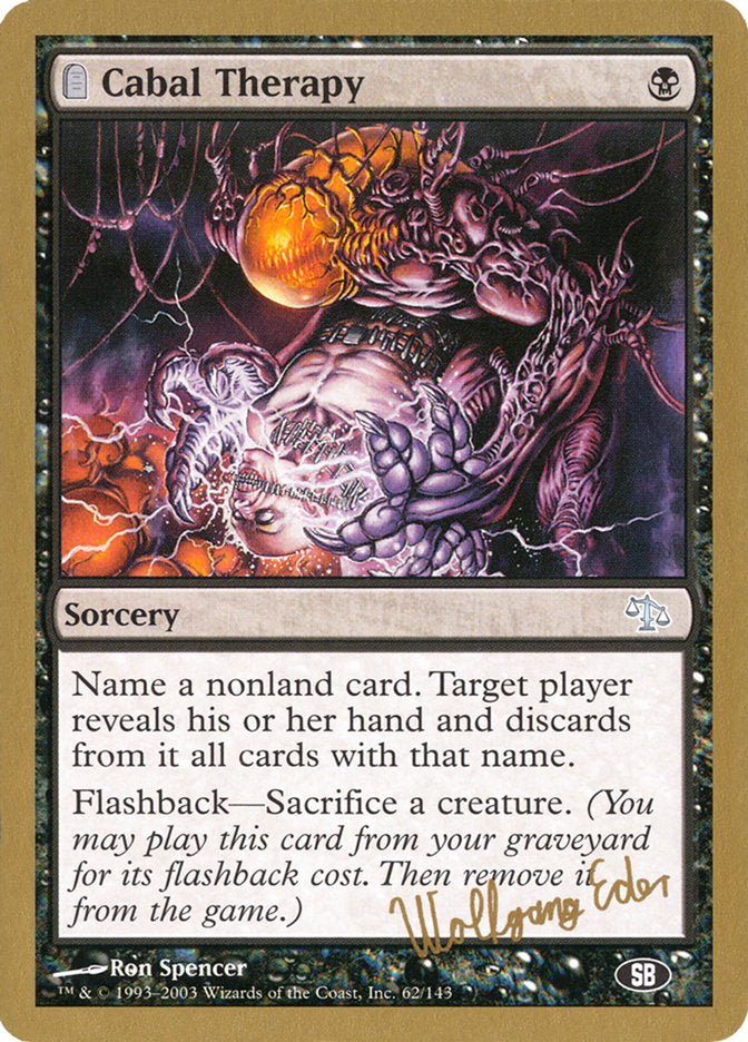 Cabal Therapy (Wolfgang Eder) (SB) [World Championship Decks 2003] | Good Games North