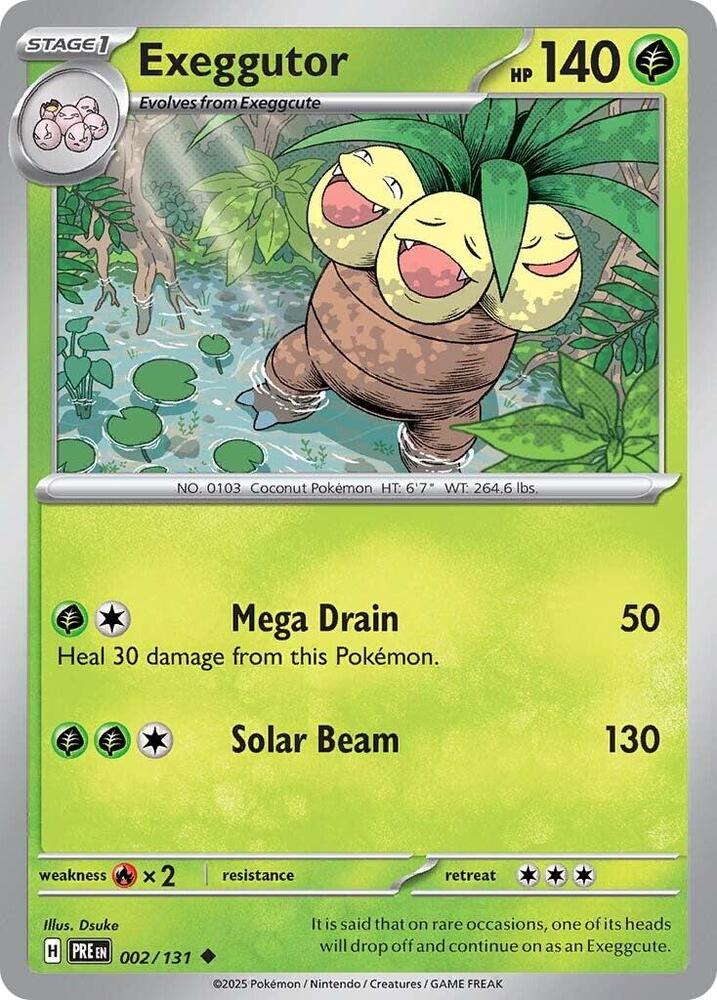 Exeggutor (002/131) [Scarlet & Violet: Prismatic Evolutions] | Good Games North