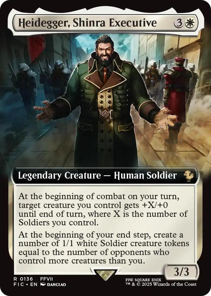 Heidegger, Shinra Executive 136 (Commander: FINAL FANTASY)  - Extended Art | Good Games North